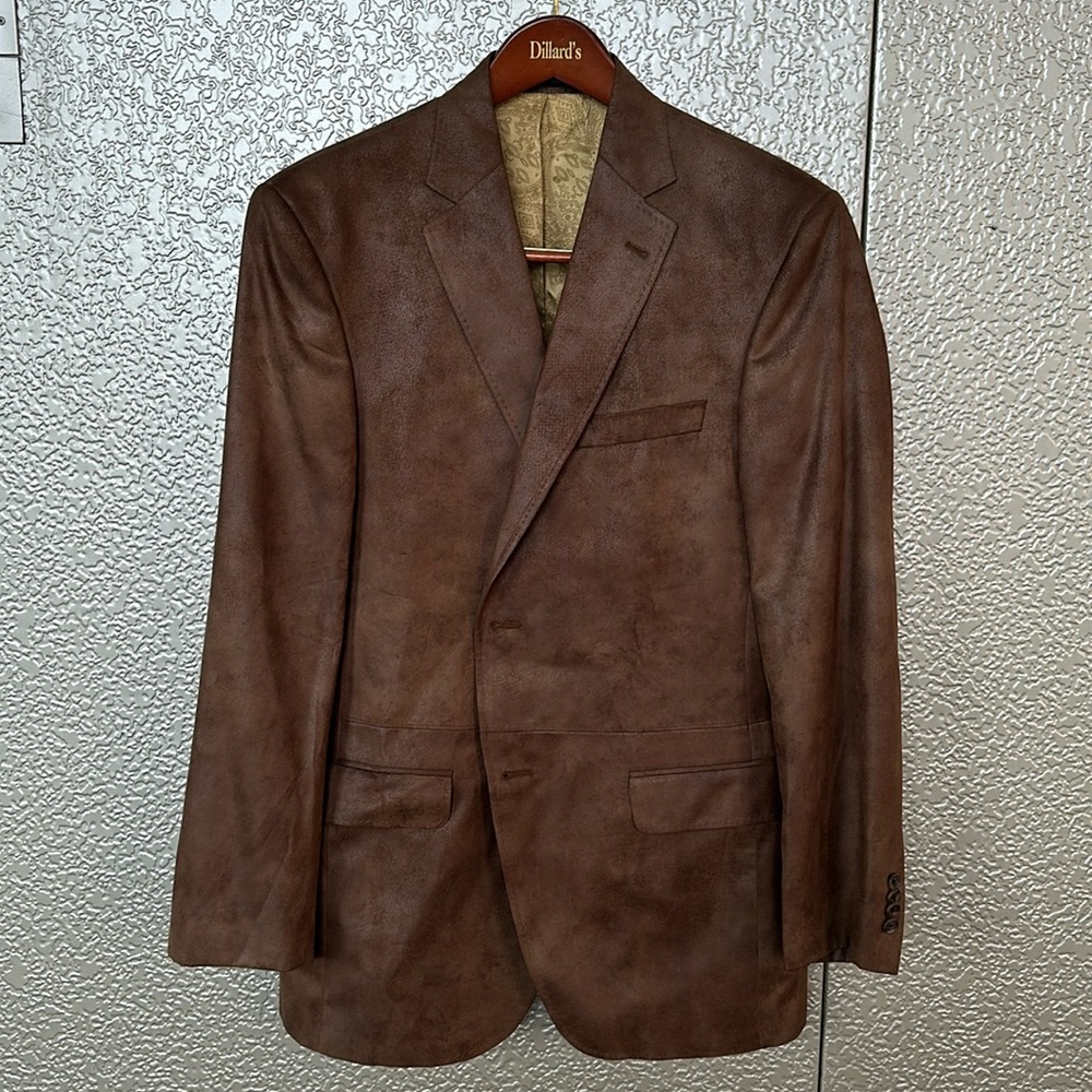Men's Brown Suit Jacket Size 40R